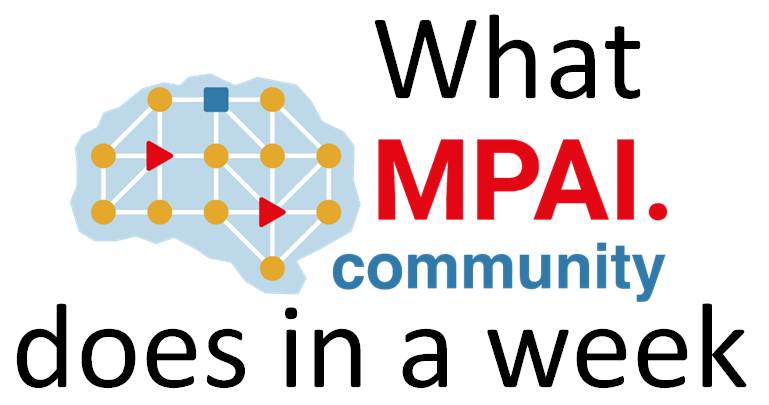 You are currently viewing What MPAI does in a week